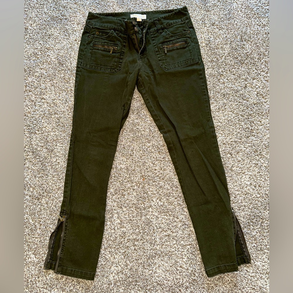 Michael Kors ankle zipped cropped pant
